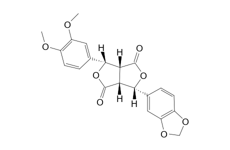 (1S*,2S*,5S*,6S*)-2-(3,4-Dimethixyphenyl)-6-(3,4-dimethylenedioxyphenyl)-3,7-dioxabicyclo[3.1.0]octane-4,8-dione