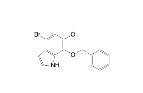 4-Bromanyl-6-methoxy-7-phenylmethoxy-1H-indole