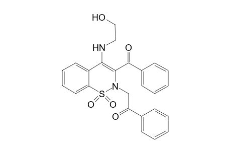 1-Ethanone, 2-[3-benzoyl-4-[(2-hydroxyethyl)amino]-2H-1,2-benzothiazin-2-yl]-1-phenyl-, S,S-dioxide