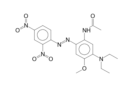 N-(5-(Diethylamino)-2-[(E)-(2,4-dinitrophenyl)diazenyl]-4-methoxyphenyl)acetamide