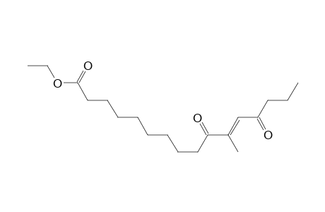 11-Hexadecenoic acid, 11-methyl-10,13-dioxo-, ethyl ester