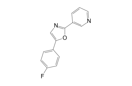 3-[5-(4-Fluorophenyl)-1,3-oxazol-2-yl]pyridine