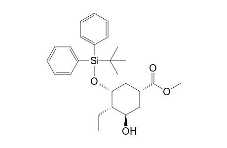 (1R,3R,4S,5R)-3-[tert-butyl(diphenyl)silyl]oxy-4-ethyl-5-hydroxy-1-cyclohexanecarboxylic acid methyl ester