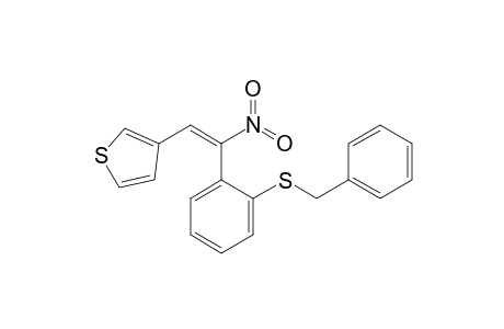 (E)-1-[2-(Benzylsulfanyl)phenyl]-1-nitro-2-(3-thienyl)ethene