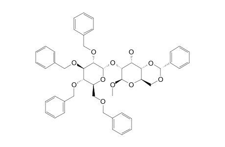 METHYL-4,6-O-BENZYLIDENE-2-O-(2,3,4,6-TETRA-O-BENZYL-ALPHA-D-GLUCOPYRANOSYL)-BETA-D-ALLOPYRANOSIDE