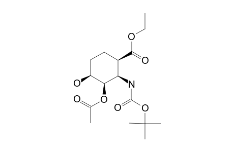 ETHYL-(SYN)-(SYN)-(SYN)-3-ACETOXY-2-TERT.-BUTYLCARBONYLAMINO-4-HYDROXYCYCLOHEXANE-1-CARBOXYLATE