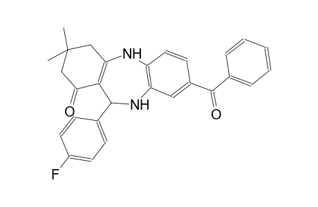 8-benzoyl-11-(4-fluorophenyl)-3,3-dimethyl-2,3,4,5,10,11-hexahydro-1H-dibenzo[b,e][1,4]diazepin-1-one