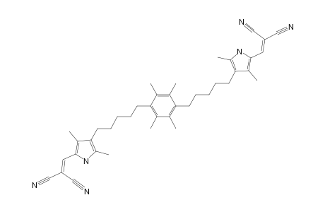 1,4-BIS-{5-[5-(2,2-DICYANOVINYL)-2,4-DIMETHYLPYRROL-3-YL]-PENTYL}-2,3,5,6-TETRAMETHYLBENZENE