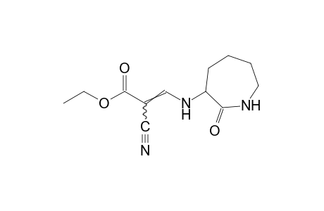 2-cyano-3-[(hexahydro-2-oxo-1H-azepin-3-yl)amino]acrylic acid, ethyl ester