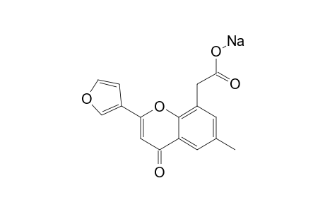 SODIUM-8-CARBOXYLATOMETHYL-2-(3-FURYL)-6-METHYL-4H-1-BENZOPYRAN-4-ONE