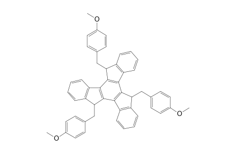 syn-5,10,15-Tris(4-methoxyphenylmethyl)-10,15-dihydro-5H-diindeno[1,2-a;1',2'-c]fluorene