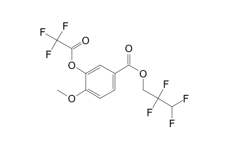 3-Hydroxy-4-methoxybenzoic acid, o-trifluoroacetyl-, 2,2,3,3-tetrafluoro-1-propyl ester