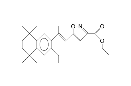 trans-2-(1,1,4,4-Tetramethyl-6-ethyl-tetralinyl-7)-1-(3-ethoxycarbonyl-isoxazolyl-5)-propene