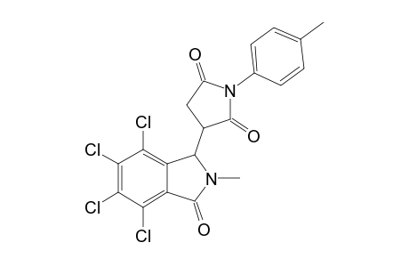 4,5,6,7-tetrachloro-2-methyl-3-[N'-(4''-methylphenyl)succinimido]isoindolin-1-one