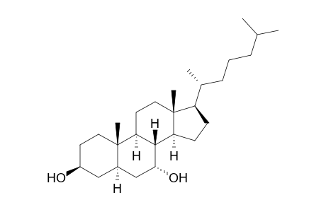 (3S,5R,7R,8R,9S,10S,13R,14S,17R)-10,13-dimethyl-17-[(2R)-6-methylheptan-2-yl]-2,3,4,5,6,7,8,9,11,12,14,15,16,17-tetradecahydro-1H-cyclopenta[a]phenanthrene-3,7-diol