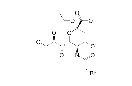 ALLYL-5-BROMOACETAMIDO-3,5-DIDEOXY-D-GLYCERO-ALPHA-D-GALACTO-2-NONULOPYRANOSIDONIC-ACID