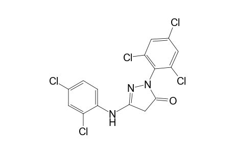 3H-pyrazol-3-one, 5-[(2,4-dichlorophenyl)amino]-2,4-dihydro-2-(2,4,6-trichlorophenyl)-