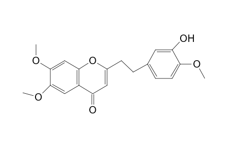 2-(3-hydroxy-4-methoxyphenethyl)-6,7-dimethoxy-4H-chromen-4-one
