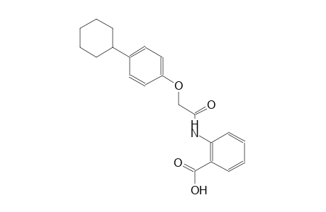 benzoic acid, 2-[[(4-cyclohexylphenoxy)acetyl]amino]-