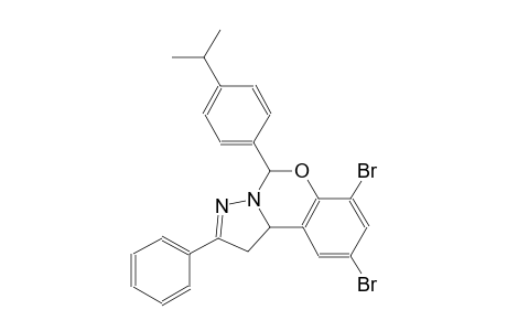 7,9-dibromo-5-(4-isopropylphenyl)-2-phenyl-1,10b-dihydropyrazolo[1,5-c][1,3]benzoxazine