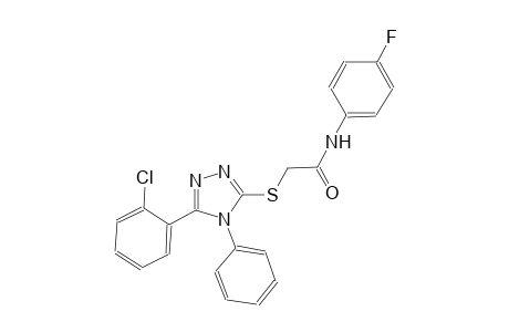 2-{[5-(2-chlorophenyl)-4-phenyl-4H-1,2,4-triazol-3-yl]sulfanyl}-N-(4-fluorophenyl)acetamide
