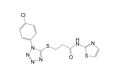 propanamide, 3-[[1-(4-chlorophenyl)-1H-tetrazol-5-yl]thio]-N-(2-thiazolyl)-
