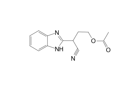 3-(1H-benzo[d]imidazol-2-yl)-3-cyanopropyl acetate