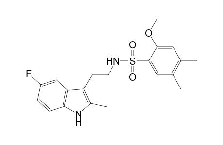 N-[2-(5-fluoranyl-2-methyl-1H-indol-3-yl)ethyl]-2-methoxy-4,5-dimethyl-benzenesulfonamide