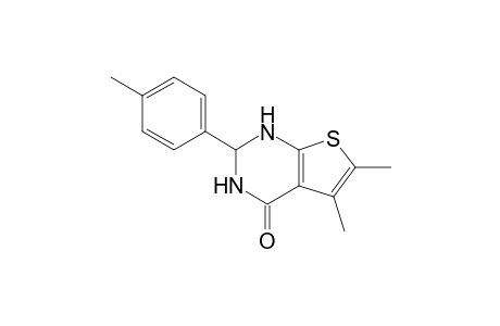 2-(p-Methylphenyl)-5,6-dimethyl-2,3-dihydrothieno[2,3-d]pyrimidin-4(1H)-one