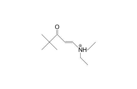 trans-1-Diethylamino-4,4-dimethyl-1-penten-3-one cation