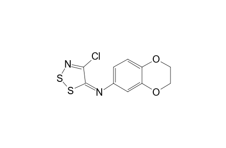 N-(4-Chloro-5H-1,2,3-dithiazol-5-ylidene)-2,3-dihydro-1,4-benzodioxin-6-amine
