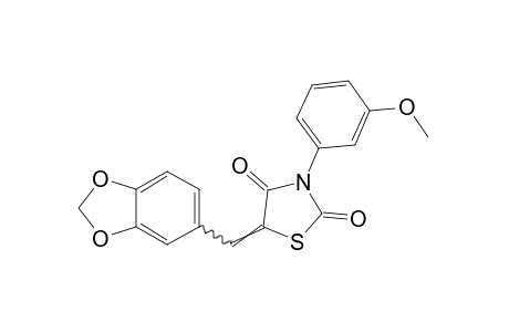 3-(m-methoxyphenyl)-5-piperonylidene-2,4-thiazolidinedione
