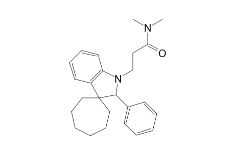 Spiro[cycloheptane-1,3'-[3H]indole]-1'(2'H)-propanamide, N,N-dimethyl-2'-phenyl-