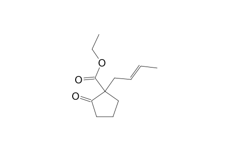 Cyclopentanecarboxylic acid, 1-(2-butenyl)-2-oxo-, ethyl ester, (E)-