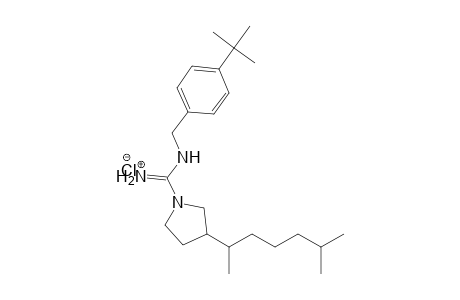 1-Pyrrolidinecarboximidamide, N-[[4-(1,1-dimethylethyl)phenyl]methyl]-3-(1,5-dimethylhexyl)-,monohydrochloride