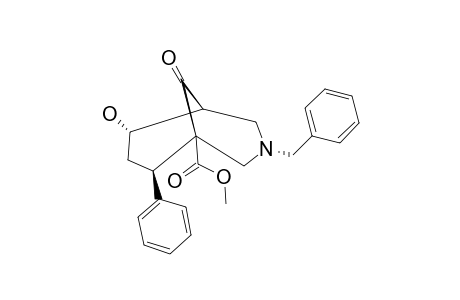 METHYL_3-BENZYL-6-HYDROXY-9-OXO-8-PHENYL-3-AZABICYCLO-[3.3.1]-NONANE-1-CARBOXYLATE;MAJOR_ISOMER