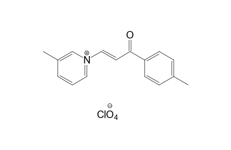 trans-1-(3-oxo-3-p-tolylpropenyl)-3-picolinium perchlorate