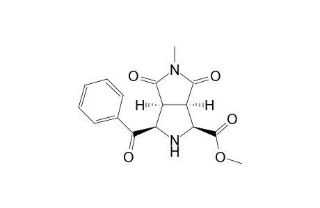 Methyl (1S*,3R*,3aS*,6aR*)-3-benzoyl-5-methyl-4,6-dioxooctahydropyrrolo[3,4-c]pyrrole-1-carboxylate