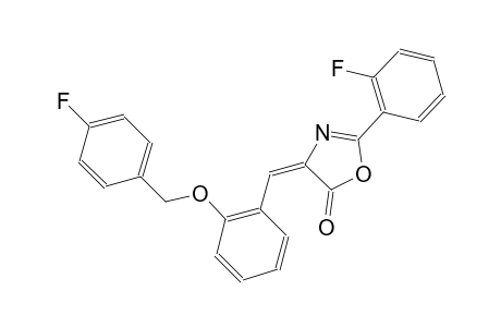 (4E)-4-{2-[(4-fluorobenzyl)oxy]benzylidene}-2-(2-fluorophenyl)-1,3-oxazol-5(4H)-one