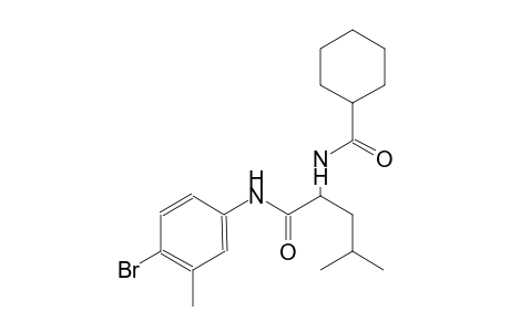 N-{1-[(4-bromo-3-methylanilino)carbonyl]-3-methylbutyl}cyclohexanecarboxamide
