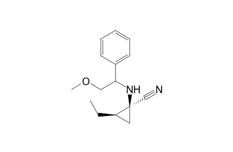 (1S,2R,1'R)-1-[(1'-Methoxymethylbenzyl)amino]-2-ethylcyclopropanecarbonitrile