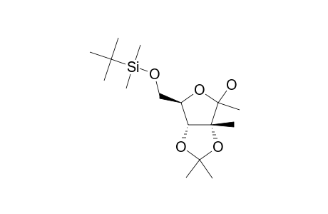6-O-TERT.-BUTYLDIMETHYLSILYL-1-DEOXY-3,4-O-ISOPROPYLIDENE-3-C-METHYL-D-PSICOFURANOSE