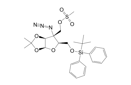3-C-AZIDO-5-O-TERT.-BUTYLDIPHENYLSILYL-1,2-O-ISOPROPYLIDENE-3-C-METHANSULFONYLOXYMETHYL-BETA-D-ARABINOFURANOSE