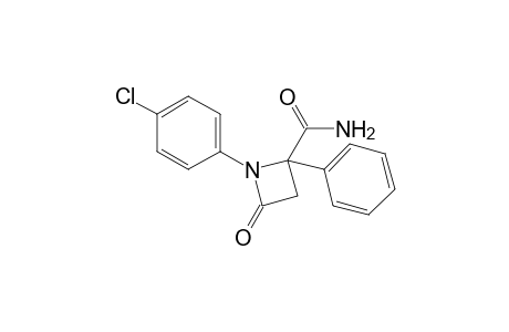 1-(p-chlorophenyl)-4-oxo-2-phenyl-2-azetidinecarboxamide