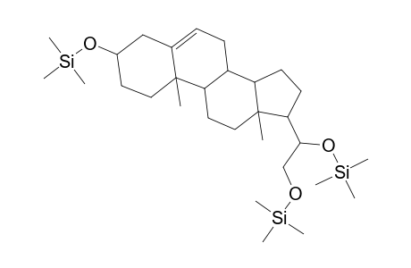 Silane, [[(3.beta.,20S)-pregn-5-ene-3,20,21-triyl]tris(oxy)tris[trimethyl-