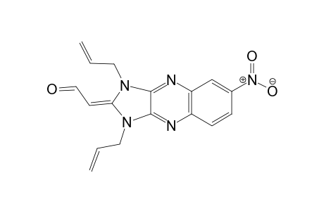 Acetaldehyde, 2-(1,3-dihydro-6-nitro-1,3-di-2-propen-1-yl-2H-imidazo[4,5-b]quinoxalin-2-ylidene)-