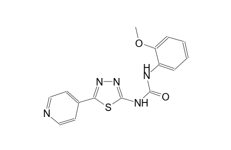 N-(2-methoxyphenyl)-N'-[5-(4-pyridinyl)-1,3,4-thiadiazol-2-yl]urea