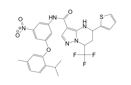 N-[3-(2-isopropyl-5-methylphenoxy)-5-nitrophenyl]-5-(2-thienyl)-7-(trifluoromethyl)-4,5,6,7-tetrahydropyrazolo[1,5-a]pyrimidine-3-carboxamide