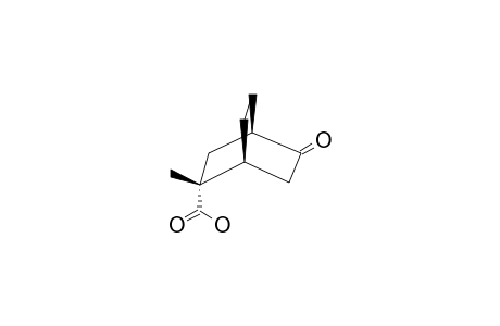 2-EXO-METHYL-5-OXO-BICYCLO-[2.2.2]-OCTAN-2-ENDO-CARBONSAEURE