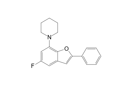 1-(5-Fluoro-2-phenylbenzo[b]furan-7-yl)piperidine